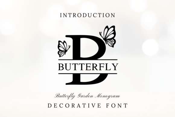Butterfly Garden Monogram Font - Featured Image