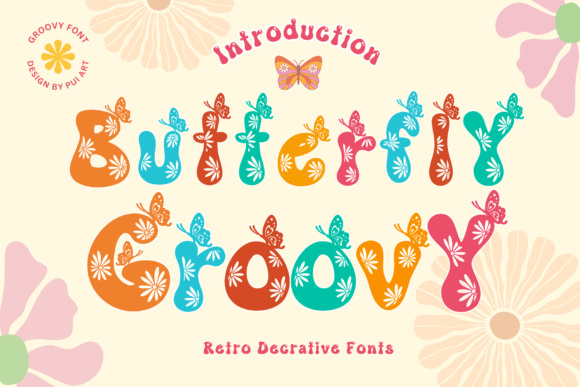 Butterfly Groovy Font - Featured Image