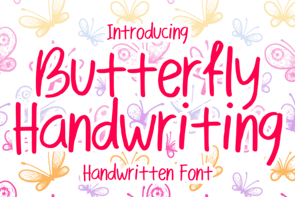 Butterfly Handwriting Font - Featured Image