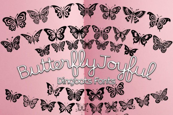 Butterfly Joyful Font - Featured Image