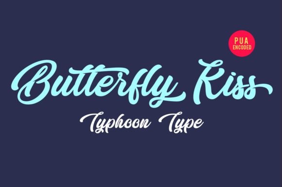 Butterfly Kiss Font - Featured Image