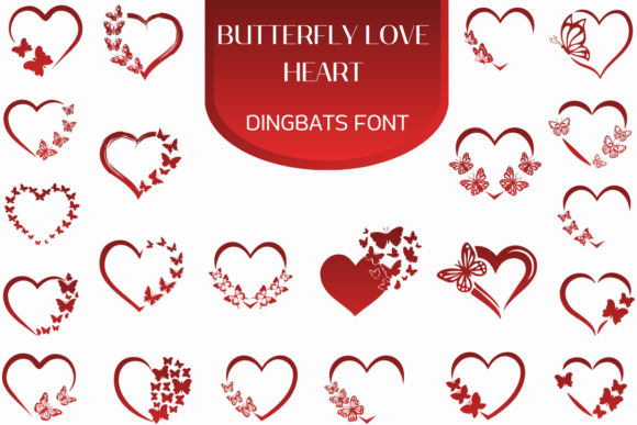 Butterfly Love Heart Font - Featured Image