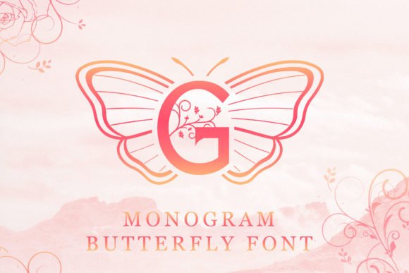 Butterfly Monogram Font - Featured Image