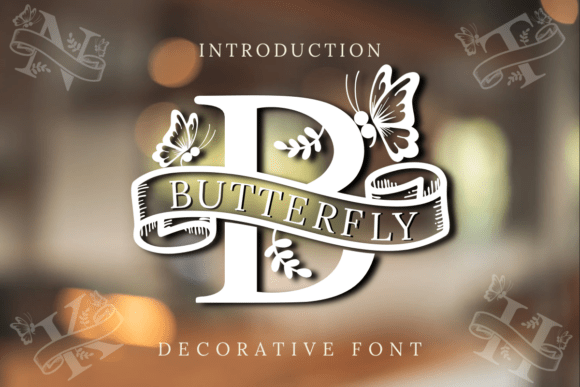 Butterfly Monogram Font - Featured Image