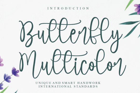 Butterfly Multicolor Font - Featured Image