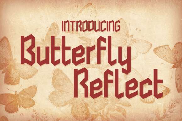Butterfly Reflect Font - Featured Image