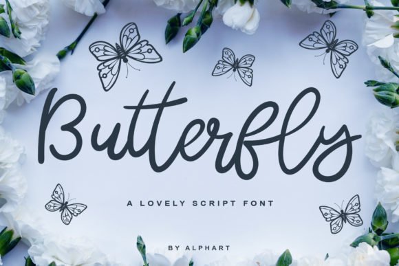 Butterfly Script Font - Featured Image