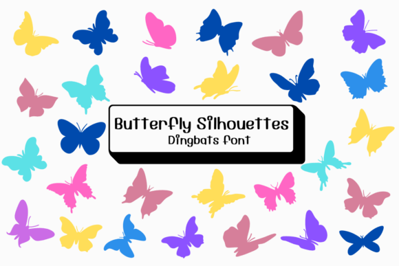 Butterfly Silhouettes Font - Featured Image