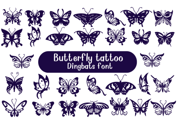 Butterfly Tattoo Font - Featured Image