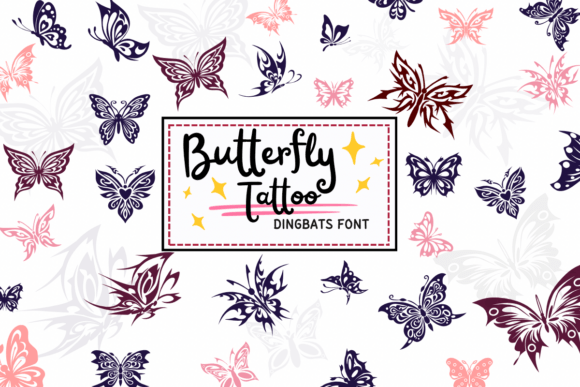 Butterfly Tattoo Font - Featured Image