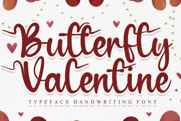 Butterfly Valentine Font - Featured Image