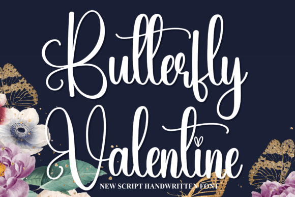 Butterfly Valentine Font - Featured Image