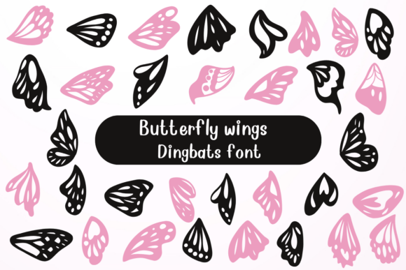 Butterfly Wings Font - Featured Image