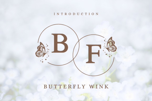 Butterfly Wink Monogram Font - Featured Image