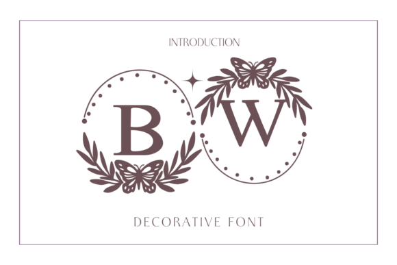 Butterfly Wreath Font - Featured Image