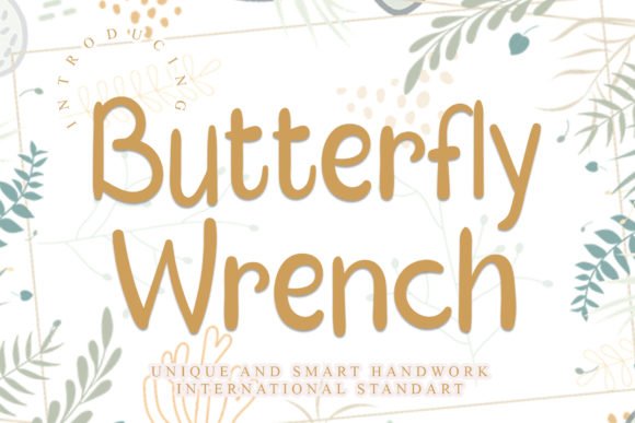 Butterfly Wrench Font - Featured Image
