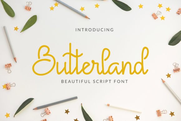 Butterland Font - Featured Image