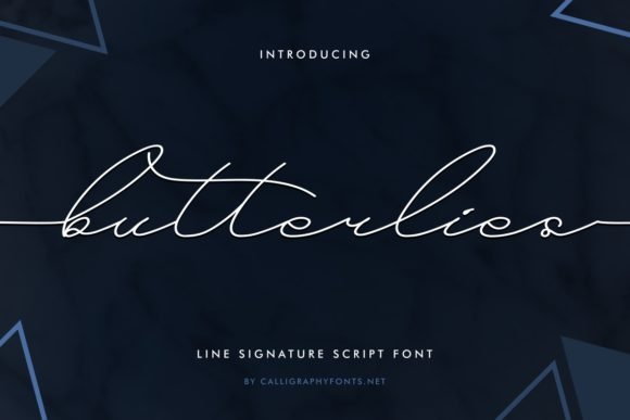 Butterlies Font - Featured Image