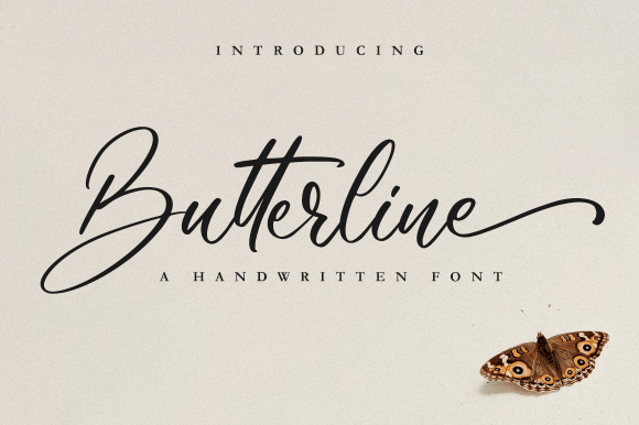 Butterline Font - Featured Image