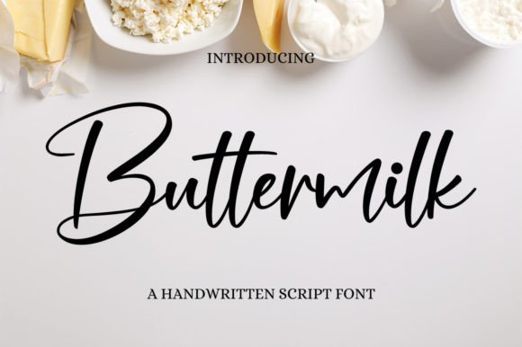 Buttermilk Font - Featured Image