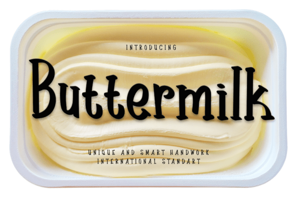 Buttermilk Font - Featured Image