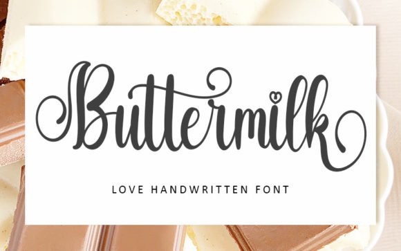 Buttermilk Font - Featured Image
