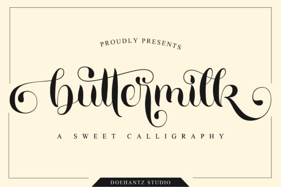 Buttermilk Font - Featured Image