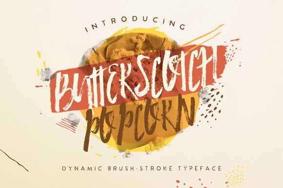 Butterscotch Popcorn Font - Featured Image
