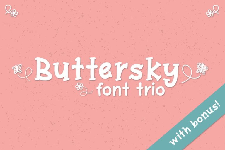 Buttersky Font - Featured Image