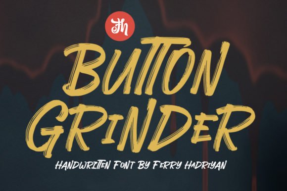 Button Grinder Font - Featured Image