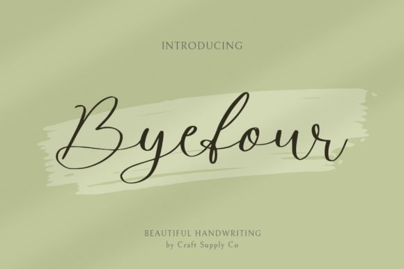 Byefour Font - Featured Image