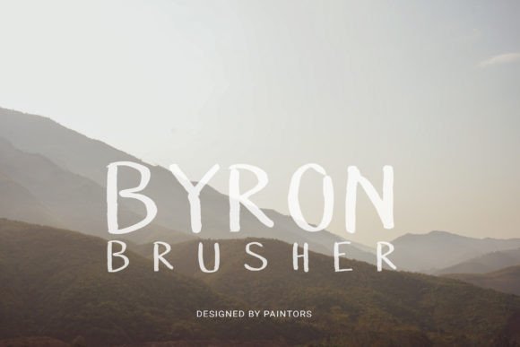Byron Brusher Font - Featured Image