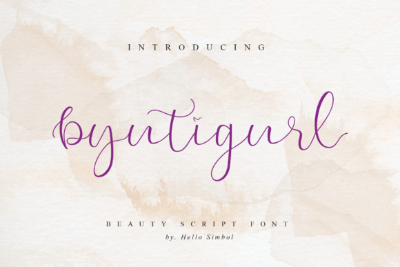 Byutigurl Font - Featured Image