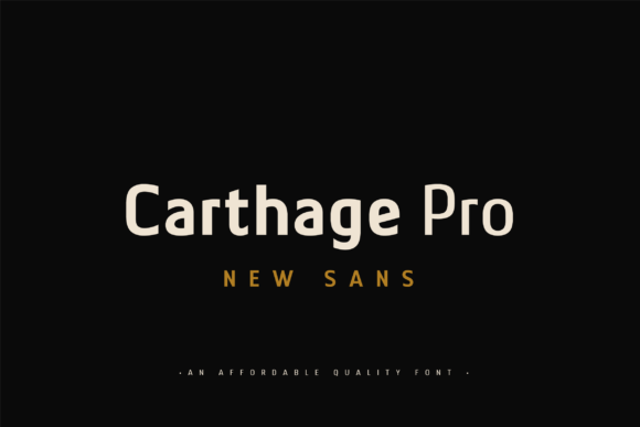CARTHAGE PRO Font - Featured Image