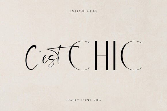 C'est Chic Font - Featured Image