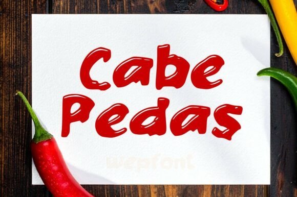 Cabe Pedas Font - Featured Image