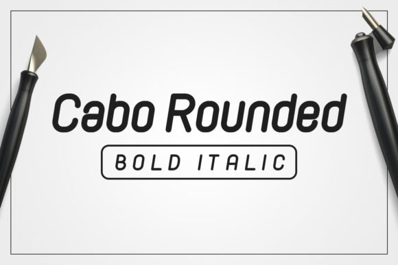 Cabo Rounded Bold Italic Font - Featured Image