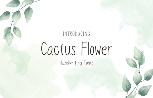 Cactus Flower Font - Featured Image