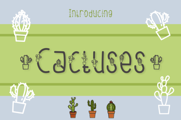Cactuses Font - Featured Image