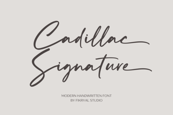 Cadillac Signature Font - Featured Image