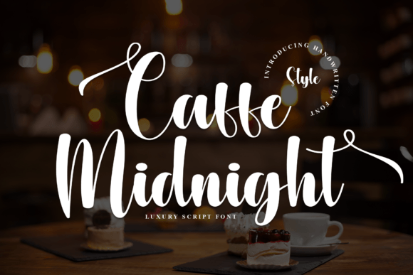 Caffe Midnight Font - Featured Image