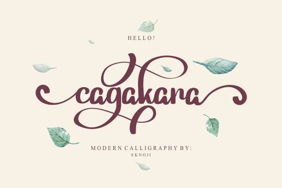 Cagakara Font - Featured Image