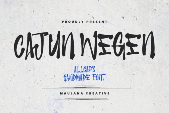 Cajun Wegen Font - Featured Image