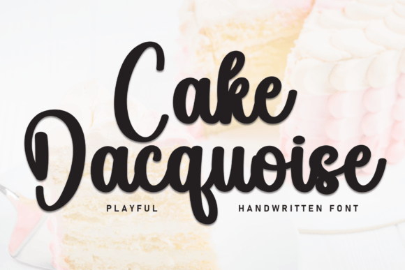 Cake Dacquoise Font - Featured Image