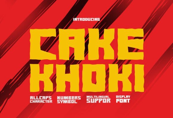 Cake Khoki Font - Featured Image