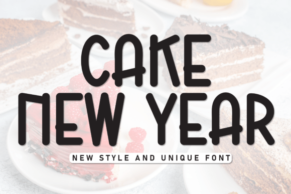 Cake New Year Font - Featured Image