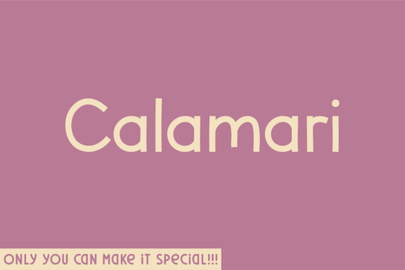 Calamari Font - Featured Image
