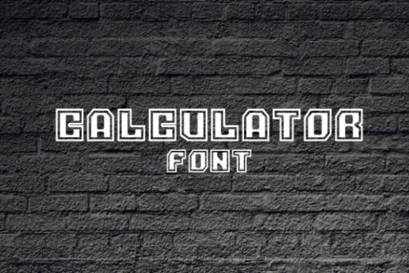 Calculator Font - Featured Image
