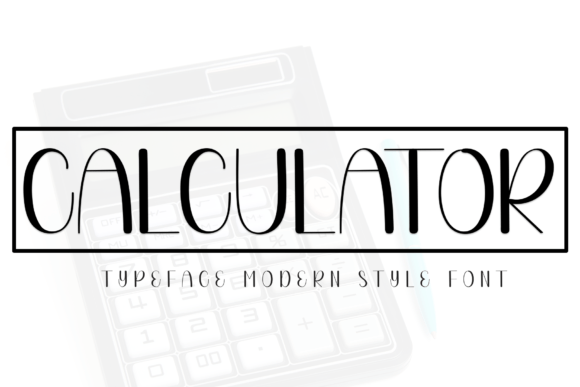 Calculator Font - Featured Image