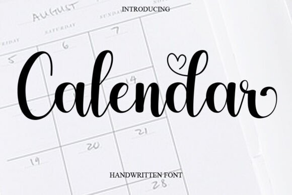Calendar Font - Featured Image